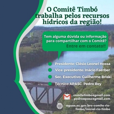 APASC volta a dar apoio ao Comitê Timbó