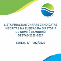 LISTA FINAL DAS CHAPAS HOMOLOGADAS PARA ELEIÇÃO DA DIRETORIA