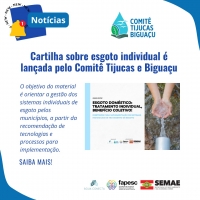 Cartilha sobre esgoto individual é lançada pelo Comitê Tijucas e Biguaçu