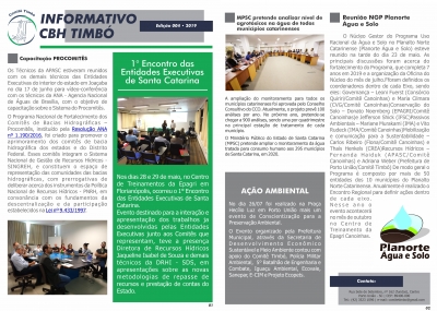 Informativo CBH Timbó