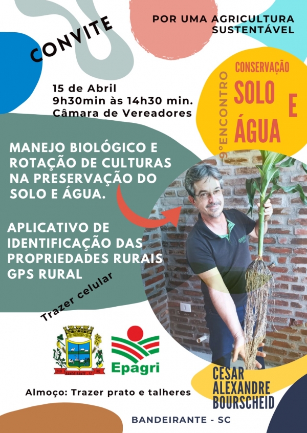 Evento sobre agricultura sustentável acontecerá em Bandeirante