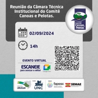 Reunião da CTI do Comitê Canoas e Pelotas acontecerá no próximo dia 02/09