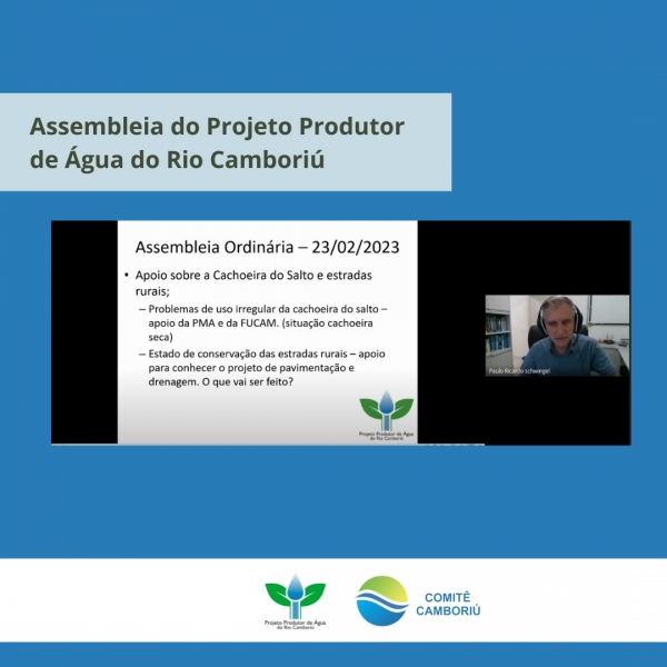 Nova assembleia do Projeto Produtor de Água do Rio Camboriú