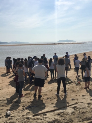 ESTUDANTES DE NOVA TRENTO FAZEM VISITA TÉCNICA A FOZ DO RIO TIJUCAS