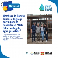 Membros do Comitê Tijucas e Biguaçu participam da capacitação “Mata Ciliar protegida, água garantida”