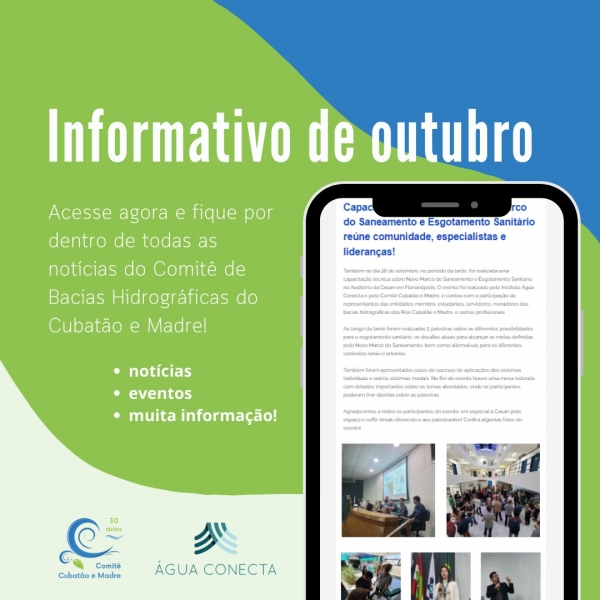 Acesse o informativo do mês de outubro!