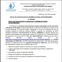 Comit&ecirc; Canoinhas realizar&aacute; 2&ordf; Assembleia Geral Extraordin&aacute;ria com nova elei&ccedil;&atilde;o para presid&ecirc;ncia e secretaria executiva