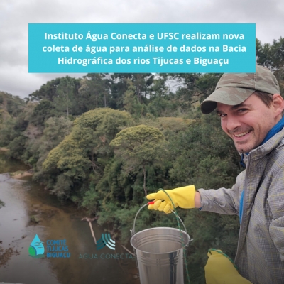 Instituto Água Conecta e UFSC realizam nova coleta água para análise de dados na Bacia Hidrográfica dos rios Tijucas e Biguaçu