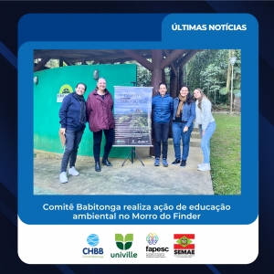 Comitê Babitonga participa de ação de educação ambiental no Parque Municipal Morro do Finder