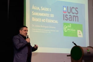 Água e saúde são foco da palestra de abertura da Semana de Meio Ambiente da Unesc e Comitês do Sul de SC