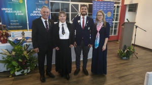 Presidente do Comit&ecirc; Canoinhas participa da posse da nova diretoria do Rotary Club