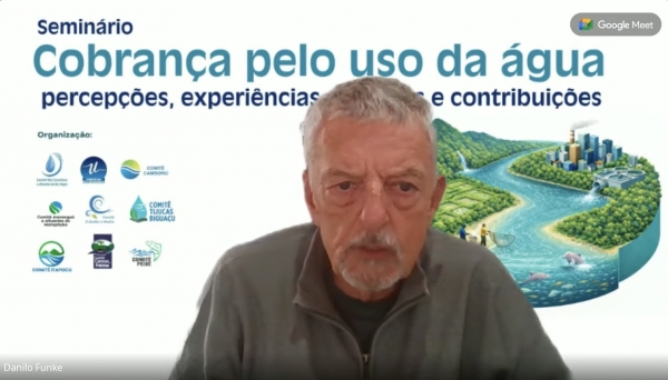 Semin&aacute;rio organizado por Comit&ecirc;s de Bacia catarinenses promove troca de experi&ecirc;ncias e interc&acirc;mbio de conhecimentos sobre a cobran&ccedil;a pelo uso da &aacute;gua