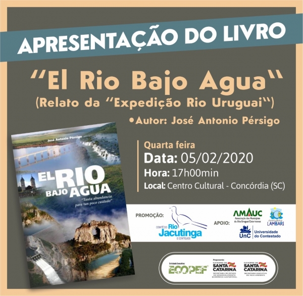 Apresentação do livro “El Rio Bajo Agua”