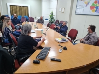 Reunião na Amrec, em Criciúma