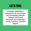 Lista definitiva: divulgadas entidades habilitadas para as Assembleias de renovação da composição do Comitê Tubarão e Complexo Lagunar