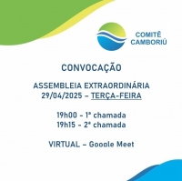 COMITÊ CAMBORIÚ CONVOCA SEUS MEMBROS PARA ASSEMBLEIA EXTRAORDINÁRIA