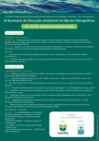 III Seminário de Educação Ambiental em Bacias Hidrográficas