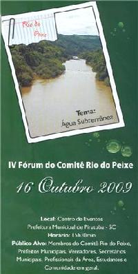 IV Fórum Comitê Rio do Peixe 