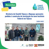 Diretoria do Comitê Tijucas e Biguaçu apresenta pedidos à comissão de instalação do novo Instituto Federal em Tijucas