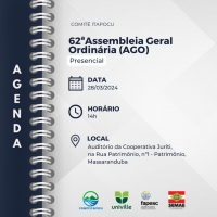 Comitê Itapocu convoca sua 62ª Assembleia Geral Ordinária