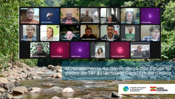Monitoramento da governança das águas foi pauta da 74ª Assembleia Geral Extraordinária