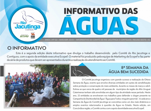 Informativo das Águas - Bimestre 02/2019 - Comitê Jacutinga