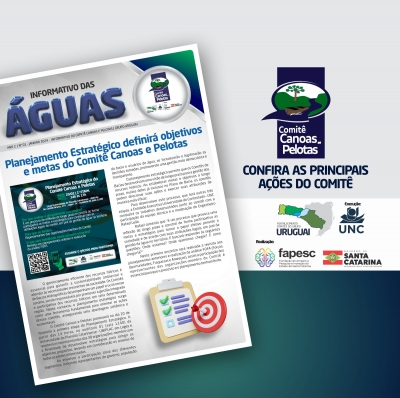 Já está disponível o Informativo das Águas do Comitê Canoas e Pelotas nº 01/2024