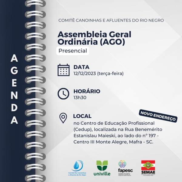 CONVITE PARA ASSEMBLEIA GERAL ORDINÁRIA - N° 004/2023