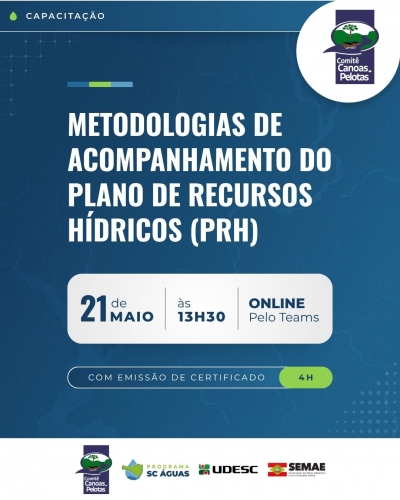 Monitoramento do Plano de Recursos H&iacute;dricos ser&aacute; o tema da 1&ordf; Capacita&ccedil;&atilde;o de 2026 do Comit&ecirc; Canoas e Pelotas