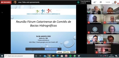 Está acontecendo o Fórum Catarinense de Comitês de Bacias Hidrográficas - Edição 2020