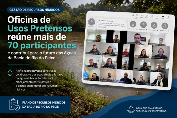 Oficina de Usos Pretensos re&uacute;ne mais de 70 participantes e contribui para o futuro das &aacute;guas da Bacia do Rio do Peixe