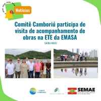 Comitê Camboriú participa de visita de acompanhamento de obras na ETE da EMASA
