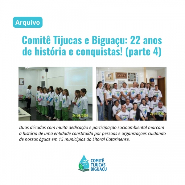 COMITÊ TIJUCAS E BIGUAÇU: 22 ANOS DE HOSTÓRIA E CONQUISTAS! (parte 4)