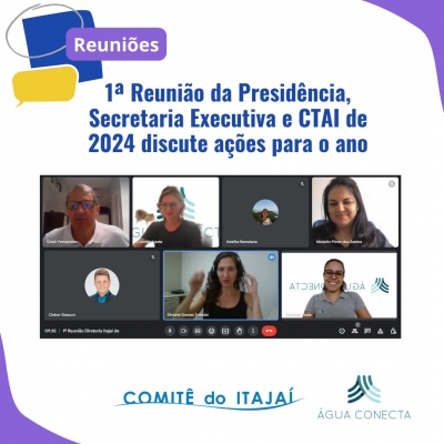 1ª Reunião da Presidência, Secretaria Executiva e CTAI de 2024 discute ações para o ano