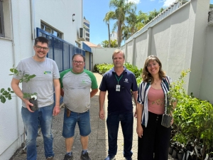 Comitê Tubarão e Complexo Lagunar recebe doação de mudas nativas