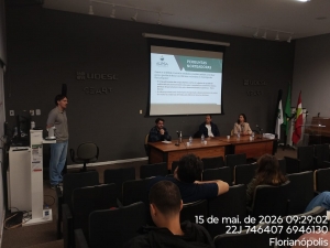 Representantes do Comit&ecirc; Cubat&atilde;o e Madre ministram palestra na primeira Jornada de Meio Ambiente e Planejamento Urbano