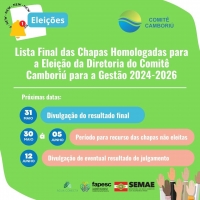 Lista Final das Chapas Homologadas para Eleição da Diretoria Gestão 2024-2026