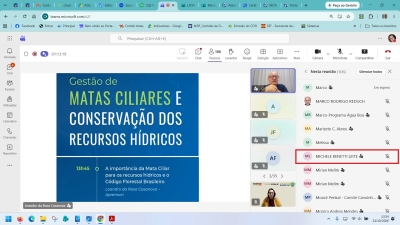 Comit&ecirc; Antas e Afluentes do Peperi-gua&ccedil;u participa de curso sobre conserva&ccedil;&atilde;o dos recursos h&iacute;dricos e recupera&ccedil;&atilde;o de matas ciliares