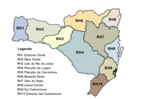 Regiões Hidrográficas do Estado de Santa Catarina