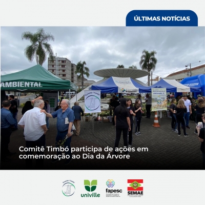Comitê Timbó participa de ações em comemoração ao Dia da Árvore