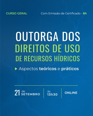 Comit&ecirc; Canoas e Pelotas promove curso sobre outorga dos direitos de uso de recursos h&iacute;dricos