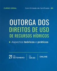 Comit&ecirc; Canoas e Pelotas promove curso sobre outorga dos direitos de uso de recursos h&iacute;dricos