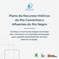 Divulgação do Plano de Recursos Hídricos da Bacia Hidrográfica do Rio Canoinhas e Afluentes: Conheça as Etapas e Resultados Alcançados