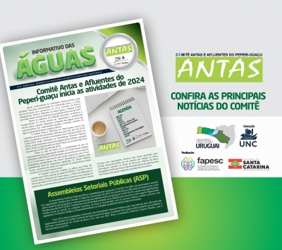 Informativo das Águas nº 01/2024 do Comitê Antas e Afluentes do Peperi-guaçu