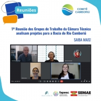 1ª Reunião dos Grupos de Trabalho da Câmara Técnica Analisam Projetos para a Bacia do Rio Camboriú