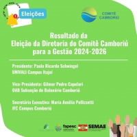 Resultado Final da Chapa Eleita para os cargos da Diretoria do Comitê Camboriú Gestão 2024-2026