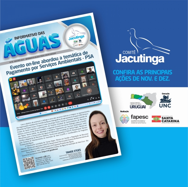 Informativo 09/2023 Comitê Jacutinga disponível para leitura