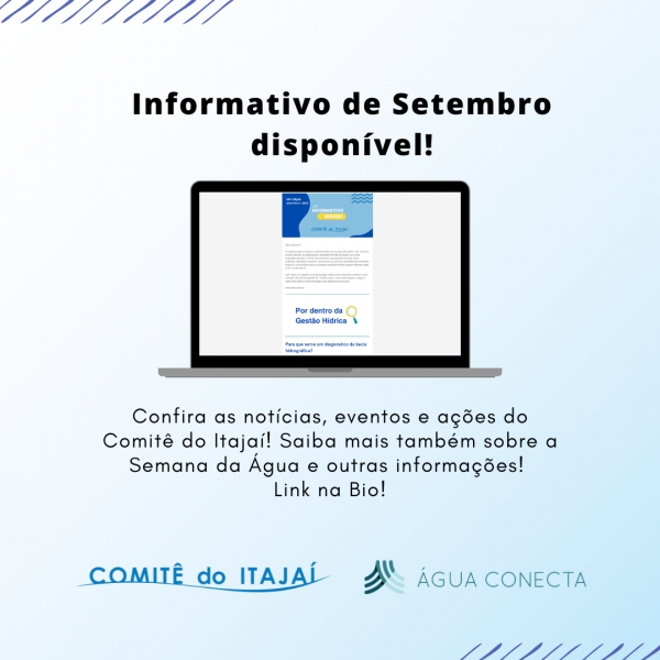 Acesse agora o informativo do mês de setembro!