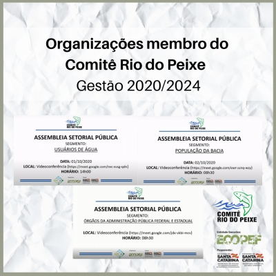 Assembleias Setoriais Públicas definem as organizações membro da próxima gestão