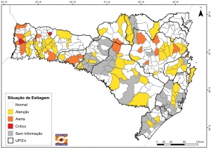  Situação da estiagem em relação ao abastecimento urbano